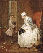 Jean Baptiste Simeon Chardin The gouvernante oil painting on canvas